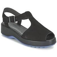 camper desa womens sandals in black