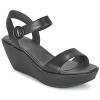 camper damas womens sandals in black