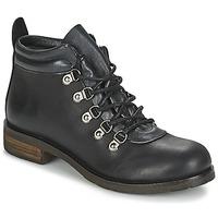 casual attitude womens mid boots in black