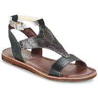 casual attitude geda womens sandals in black