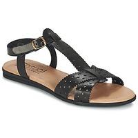 casual attitude giero womens sandals in black