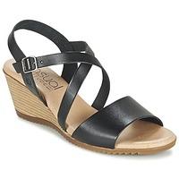 casual attitude gertrude womens sandals in black