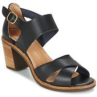 casual attitude gige womens sandals in black