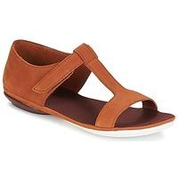 camper right nina womens sandals in brown