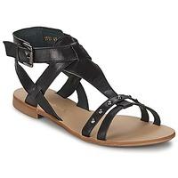 casual attitude jospro womens sandals in black