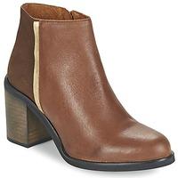 casual attitude felicita womens low ankle boots in brown