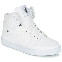 cash money jailor womens shoes high top trainers in white