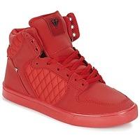 cash money jailor womens shoes high top trainers in red