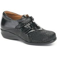 calzamedi very comfortable extra wide womens casual shoes in black