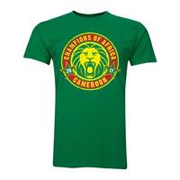 cameroon african nations winners t shirt green kids