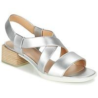 camper kobo womens sandals in silver