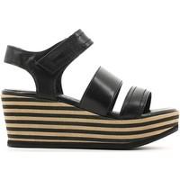 carmens padova a37277 wedge sandals women black womens sandals in blac ...