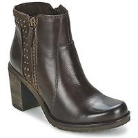 casual attitude ixine womens low ankle boots in brown