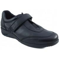callaghan comfortable shoe velcro womens shoes trainers in black