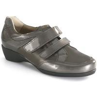 calzamedi double velcro casual womens casual shoes in grey