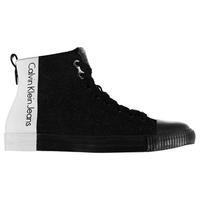 Calvin Klein Arnaud Twill Hi Top Trainers