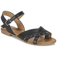 casual attitude ramira womens sandals in black