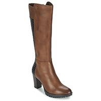 caprice elido womens high boots in brown