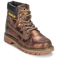 caterpillar colorado womens low ankle boots in gold