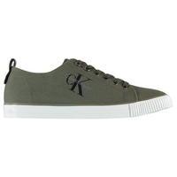 calvin klein arnold canvas trainers