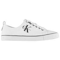 calvin klein dora canvas trainers