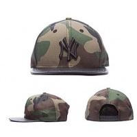 camo ny yankees leather snake visor snapback cap