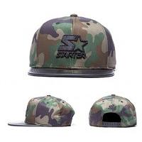 camo leather visor snapback cap