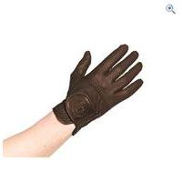caldene competition riding glove size l colour brown