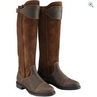 Caldene Women\'s Buckland Long Wax & Leather Counntry Boots - Size: 6 - Colour: Tan