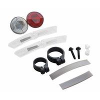 Cateye Kit-front, Rear Plus Wheel Lights And Reflectors, Cycling - Black, No