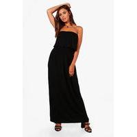 casey bandeau maxi dress black