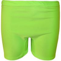 Carly Basic Hot Pants - Fluorescent Green