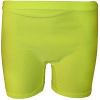 Carly Basic Hot Pants - Fluorescent Yellow