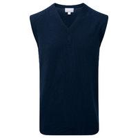 Cashmere Sleeveless v-neck sweater (Navy / L)