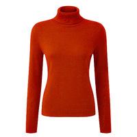 Cashmere Roll Neck Sweater (Winter Orange / 20)