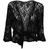 Carina Floral Lace Top - Black