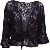 Carina Floral Lace Top - Purple