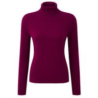 Cashmere Roll Neck Sweater (Rich Berry / 10)