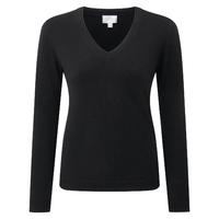 Cashmere Double V Neck Sweater (Black / 10L)