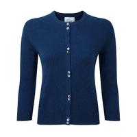 Cashmere Round Neck Cardigan (French Navy / 20)