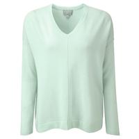 Cashmere Relaxed V Neck Sweater (Palest Opal / 18)