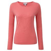 cashmere crew neck sweater coral blush 22