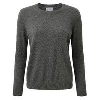 Cashmere Relaxed Crew Neck Sweater (Soft Charcoal / 22R)