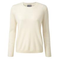 Cashmere Relaxed Crew Neck Sweater (Soft White / 18R)