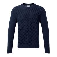 Cashmere Textured Sweater (Navy / S)