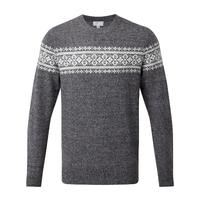 Cashmere Fairisle Sweater (Grey Speckle / M)