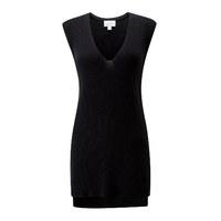 Cashmere Ribbed Tank (Black / XL)
