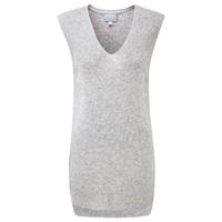 Cashmere Ribbed Tank (Heather Dove / L)