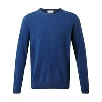 cashmere crew neck sweater blue indigo xxl