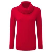 cashmere cowl neck sweater pillarbox red 20r